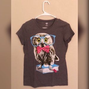 Hipster Owl Girls T-Shirt